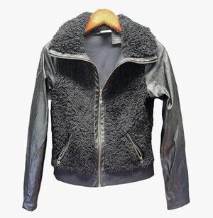 NWT Harley Davidson Sherpa Faux Leather Lightweight Jacket Women Size S